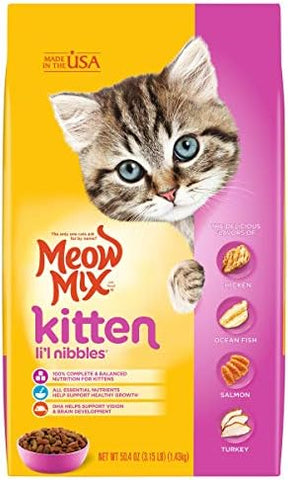 Meow Mix Cat Food (Kitten Lil Nibbles,1.42kg)