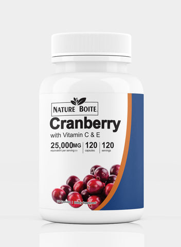 Cranberry With Vitamin C And E 25000Mg 120 Capsules