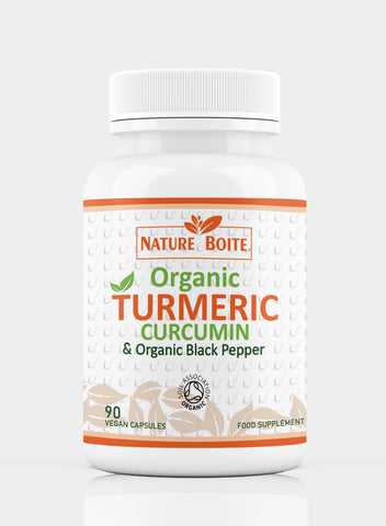 Organic Turmeric Curcumin And Black Pepper 90 Veg Capsules
