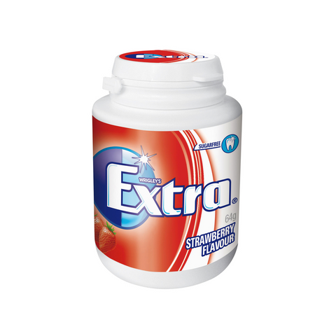 Extra Gum Bottle Spearmint Strawberry 64g