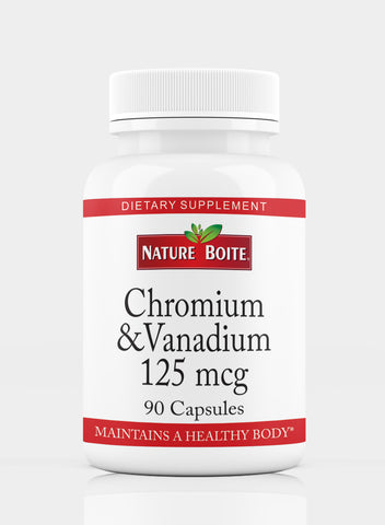 Chromium And Vanadium Maintain Healthy Body 125Mcg 90 Capsules