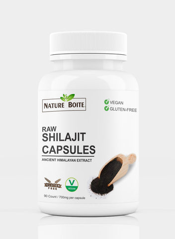 Raw Shilajit Ancient Himalayan Extract 700Mg 90 Capsules