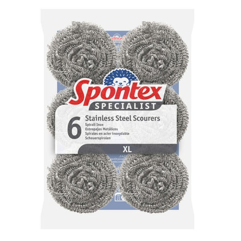 Spontex 6 Stainless Steel Scourers