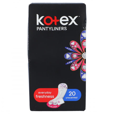 Kotex Panty Liners Every Day Freshness 20 Unscented