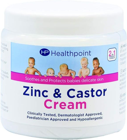 Zinc and Castor Cream Healthpoint Vegan Lanolin free 225g