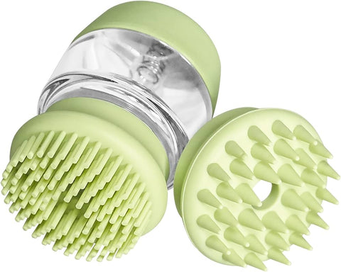 Pet Shampoo Dispenser With Silicon Bathing Brush