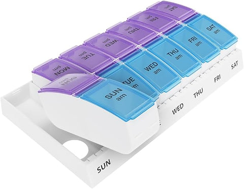 Weekly (7-Day) AM/PM Pill Organizer