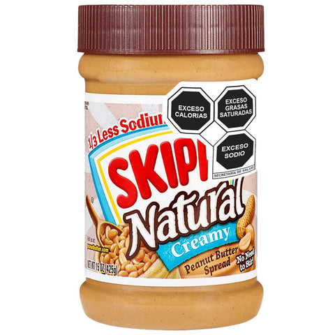 Skippy Natural Peanut Butter Creamy 425g