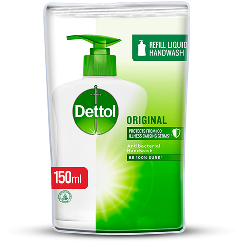 Dettol Hand Soap Original Refill Pouch 150 Ml