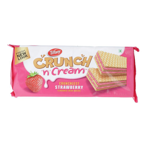 Tiffany Wafers Crunch Strawberry 150 Gm