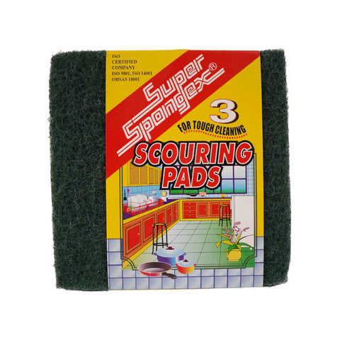 Super Spongex 3 Scouring Pads No.60 Pc