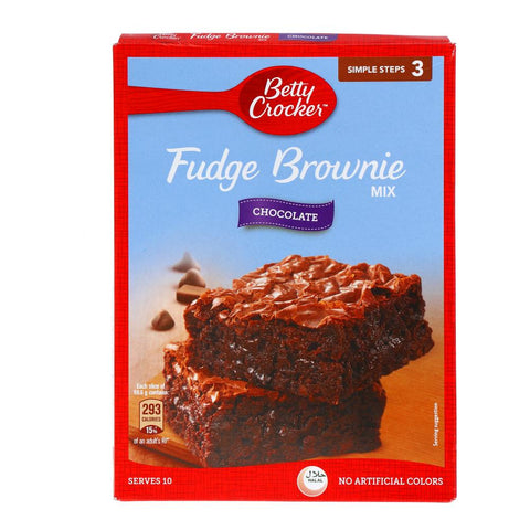 Betty Crockers Fudge Brownie Mix Chocolate 500G