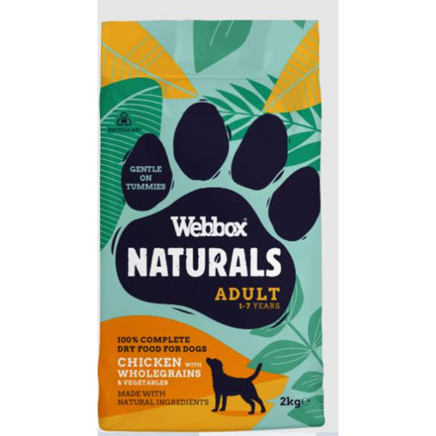 Webbox Natural Adult 1-7 Year Chicken With Wholerains 2KG