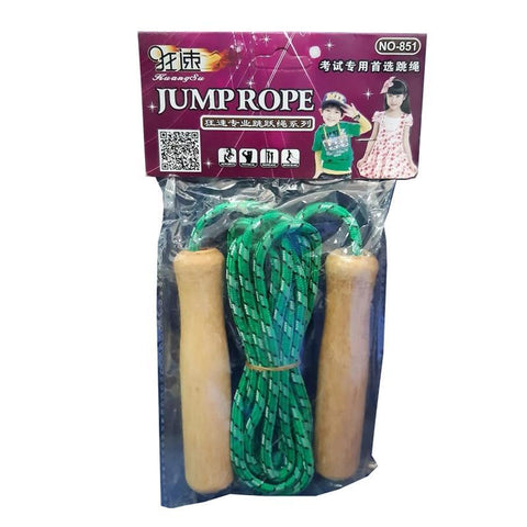 Wooden Skipping Rope Green