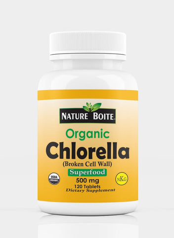 Organic Chlorella Superfood 500Mg 120 Tablets