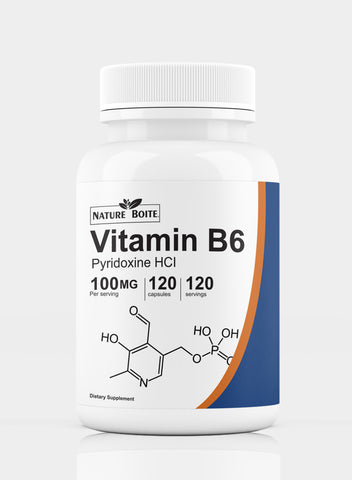 Vitamin B6 Pyridoxine HCl 100Mg 120 Capsules