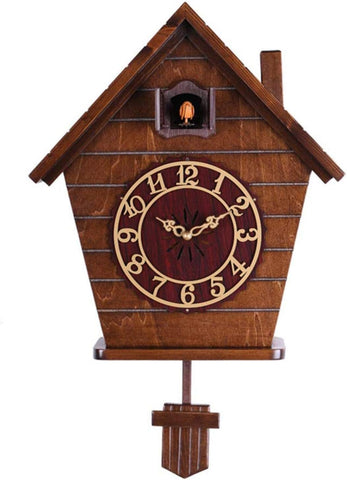 European Wood Cuckoo Wall Clock