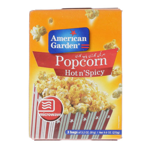 American Garden Pop Corn Hot And Spicy 273 Gm
