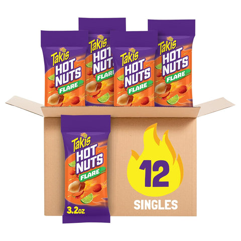 Takis Hot Nuts Flare Double Crunch Peanuts  Chili Pepper