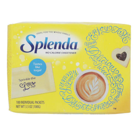 Splenda No Calories Sweetener 100 Individual Packets 100G