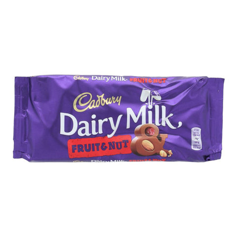 Cadbury Dairy Milk Chocolate Fruit And Nut 110 Gm