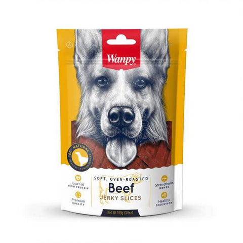 Wanpy Dog Treat Beef Jerky Slices