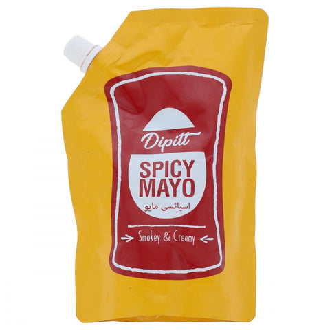 Dipitt Mayo Spicy Smoke & Creamy Pouch 450 Gm