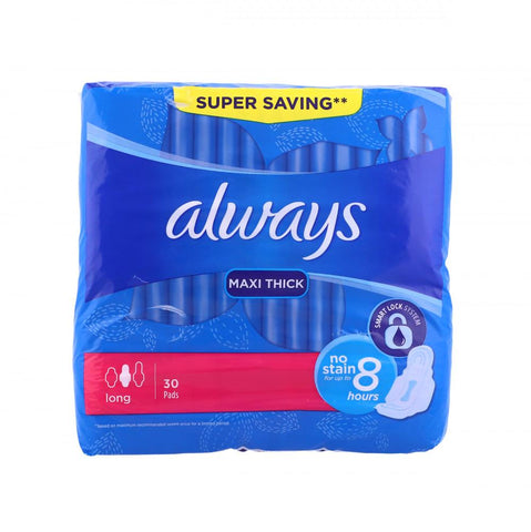 Always Maxi Thick Long 8 Hours No Stain 30 Pc