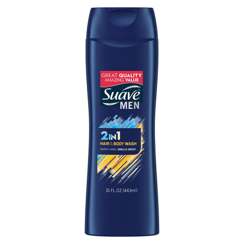 Suave Men Body Wash 2 In 1 443ml
