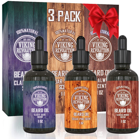 3-Piece Gentle On Skin Beard Oil Conditioner Set 3 x 30ml