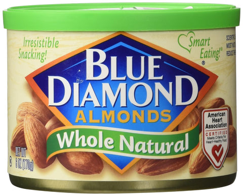 Blue Diamond Almonds Whole Natural Tin 150g