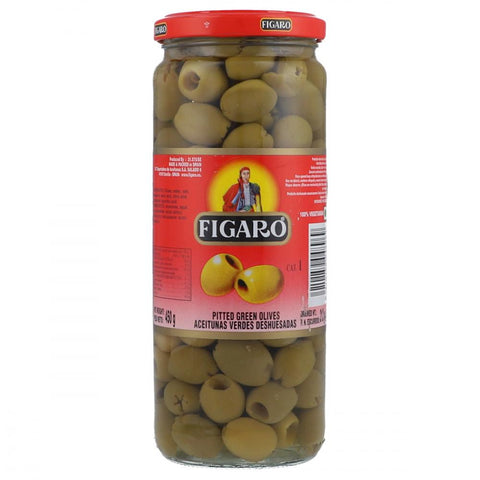 Figaro Olives Green Pitted 450 Gm