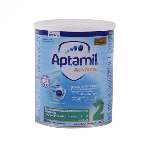 Aptamil Advance Milk Powder Stage 2 Tin 400 Gm