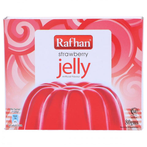 Rafhan Jelly Crystal Strawberry 80 Gm