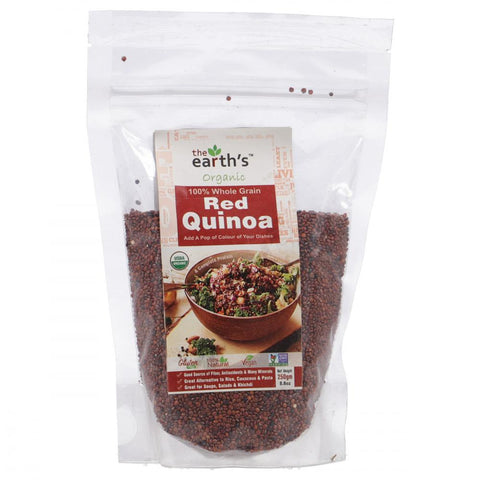 The Earths Quinoa Red Organic 250 Gm