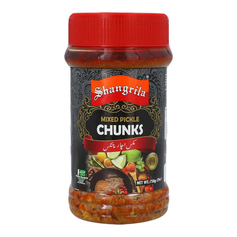 Shangrila Mixed Pickle Chunks Jar 750Gm