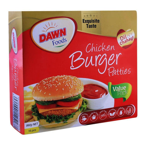 Dawn Chicken Burger Patties Value Pack 16 Pcs 992 Gm