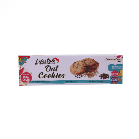 Lifestyle Chocolate Chips Oats Cookies 9Pcs 100 Gm