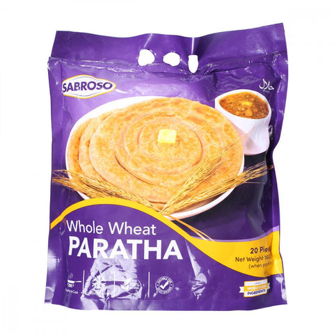 Sabroso Whole Wheat Paratha 20Pcs
