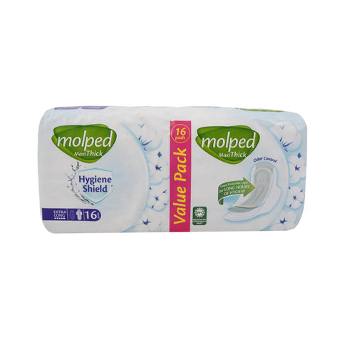 Molped Maxi Thick Sanitary Pad Extra Long Value Pack 16Pcs