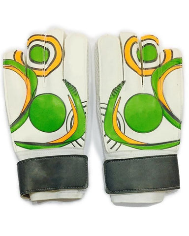 Football Goal Keeping Gloves - White