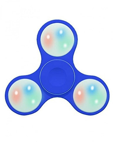 Fidget Hand Spinner With Light - Blue