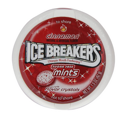 Ice Breakers Sours Cinnamon Mints Sugar Free 42 Gm