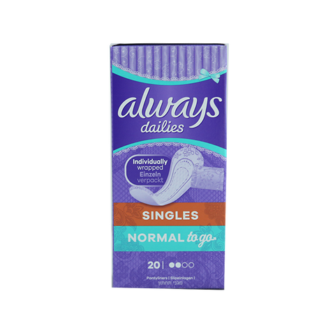 Always Sanitary Pad Singles Normal 20S