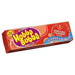 Wringleys Hubba Bubba Gum Seriously Strawberry 35 Gm Pc