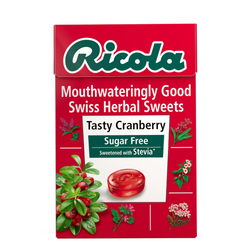 Ricola Candy Tasty Cranberry Sugar Free 45 Gm