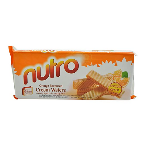 Nutro Cream Wafers Orange Flavoured 150 Gm