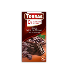 Torras Dark Chocolate With Cocoa Nibs 75G