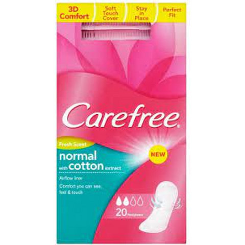 Carefree Sanitary Pads Fresh Scent Normal 20Pc