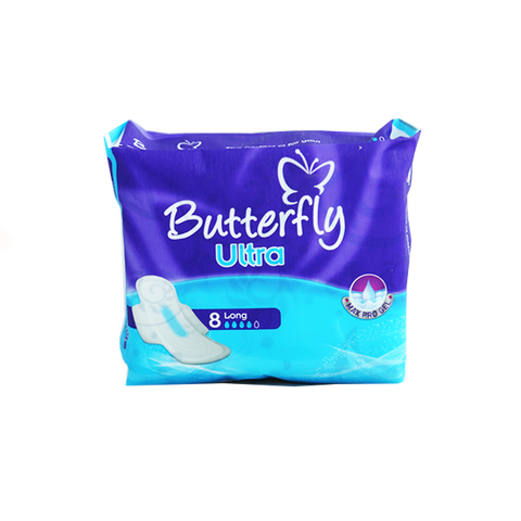 Butterfly Sanitary Napkins Ultra Large 8 Pcs